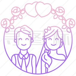 新婚夫妇图标