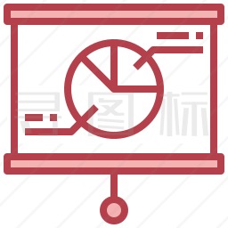 图表演示图标