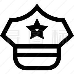 警察帽图标