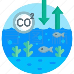 海洋酸化图标