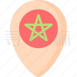 摩洛哥位置图标