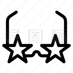 星星眼镜图标