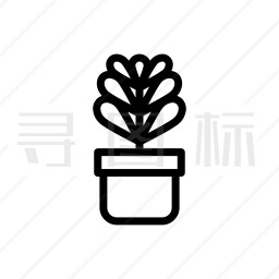 盆栽植物图标