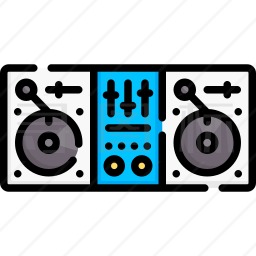 DJ混音器图标
