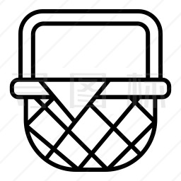 野餐篮图标