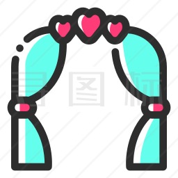 婚礼拱门图标