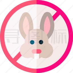 禁止兔子图标