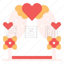 婚礼拱门图标