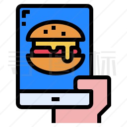 手机汉堡图标