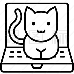 电脑和猫咪图标
