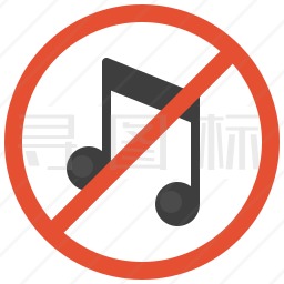 禁止音乐图标