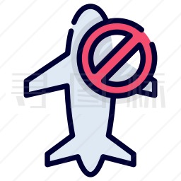禁止飞行图标