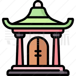 亚洲寺庙图标