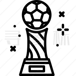 足球奖杯图标