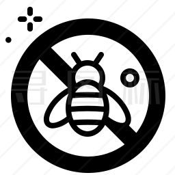 禁止蜜蜂图标