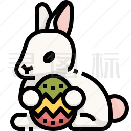 复活节兔子图标