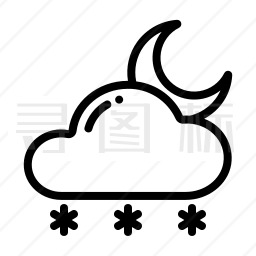 夜雪图标