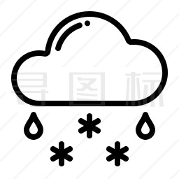 雨夹雪图标