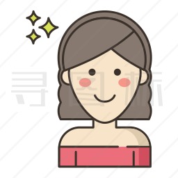 女人头发图标