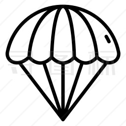 降落伞简单画法图片