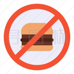 禁止快餐图标