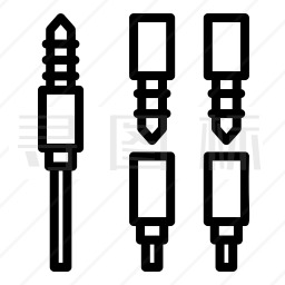 音频插孔图标
