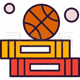 书和篮球图标