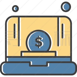 电脑美元图标