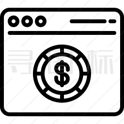 网页美元图标