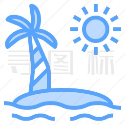 海滩图标