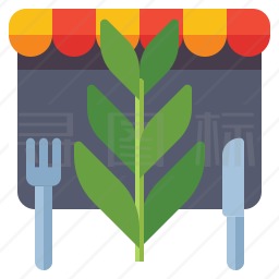 素食餐厅图标