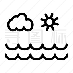 海滩图标