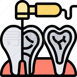 牙髓病学家图标