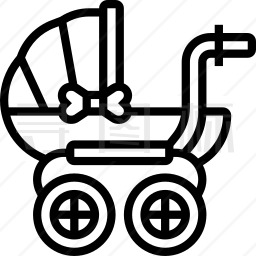 婴儿车图标