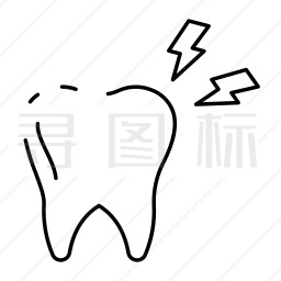 牙痛图标