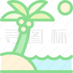 海滩图标