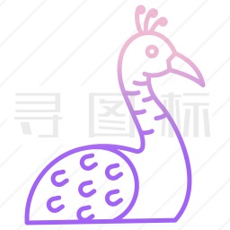 孔雀图标