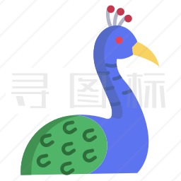 孔雀图标