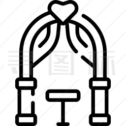 婚礼拱门图标