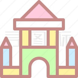 玩具城堡图标