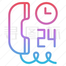 24小时支持图标