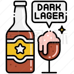 黑啤酒图标