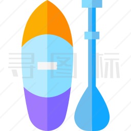 划桨冲浪图标
