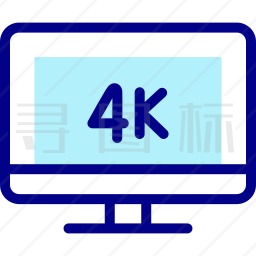 4K电视图标