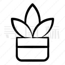 盆栽植物图标