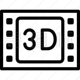 3D电影图标