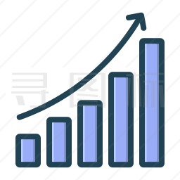 利润增长图标