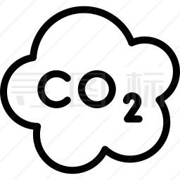 二氧化碳云图标