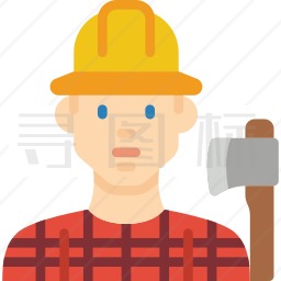 伐木工人图标