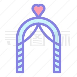 婚礼拱门图标